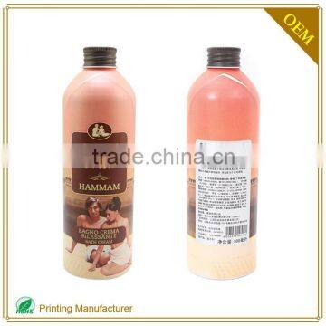 OEM Shampoo Washable Paper Label Design Printing Plastic Sticker