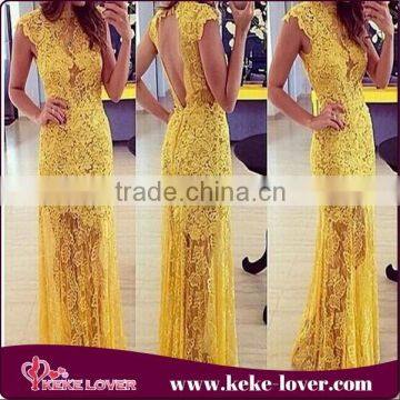 discounted!! yellow maxi wedding dresses 2015 vestidos casual girls long dress sexy women backless yellow chiffon dress