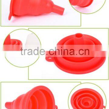 New Mini Gel Foldable Collapsible Style Silicone Funnel photo-4