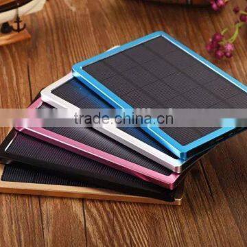 2015 hottest selling battery charger for iPhone 6 solar charger power bank 10000mah