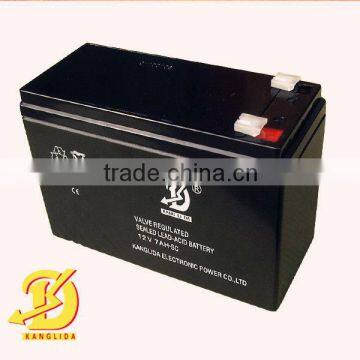 Sealed lead acid 12v7ah accumulator /battery for fire alarm system