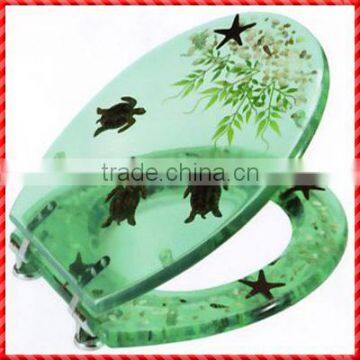 Novelty turtle starfish design custom Transparent Toilet Seat