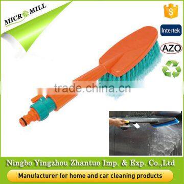 Soft car tire cleaning brush wholesales water flow through car brush