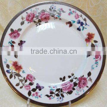 Porcelain Dinnerware of Gold Flower Decal for 85 Pcs photo-2