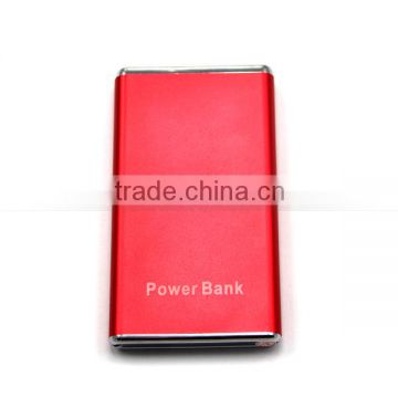 Red color portable 4400mah power bank portable power bank