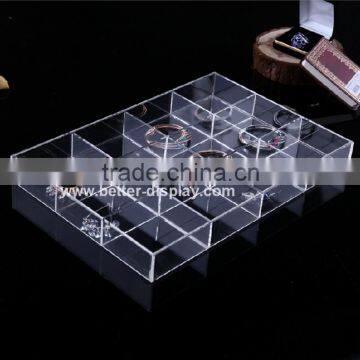custom clear acrylic jewelry display tray