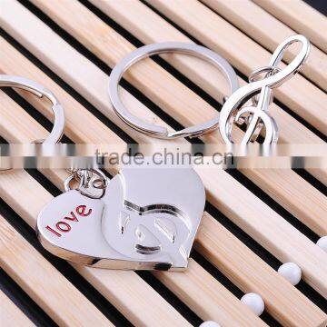 custom design heart metal keychain factory wholesale