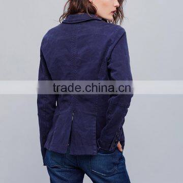 High Quality Online Shopping Jackets Blue Stylish Fashion Lady Blazer