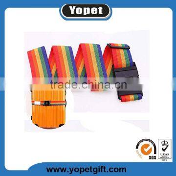 Wholesale Travel Luggage Belt Lock Colourful Polyester Strap