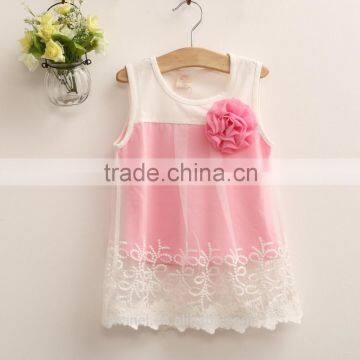 NEW Arrival Girls Cotton Tops Flower Vest T-shirts photo-2