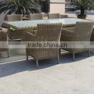 Alibaba Outdoor Furniture China Rattan Dining Table And Chair Set