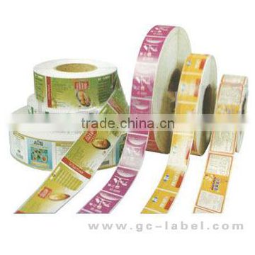 Professional factory high quality sheet printing label self adhesive labels