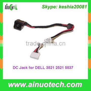 Laptop DC Jack for DELL 3521 2521 5537 Power Jack with cable