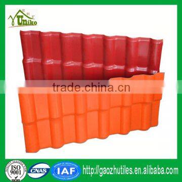 red color lasting europe style high quality colourful pvc roofing sheet for house