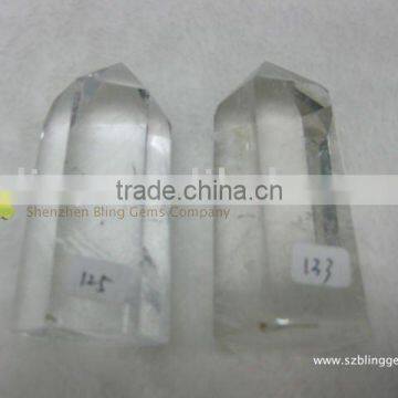 Wholesale natural semi precious stone rock crystal single-head point