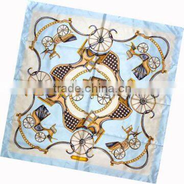 Stock 90*90cm Twill Silk Scarves(DX1016)