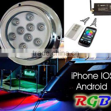 Wifi Controlled IOS Android RGBW Underwater Boat LED Lights