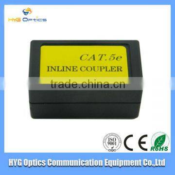 Full inventory UTP Cat5e inline coupler black apply to RJ45 plug