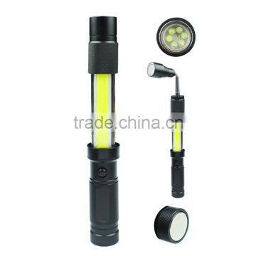 3W COB+6LED Aluminium Working Light flashlight lamp