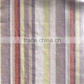 stripe linen viscose blended fabric