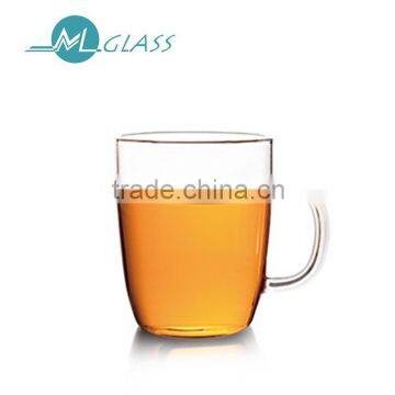 China alibaba 250ml handmade glassware OEM clear glass coffee mug N6358