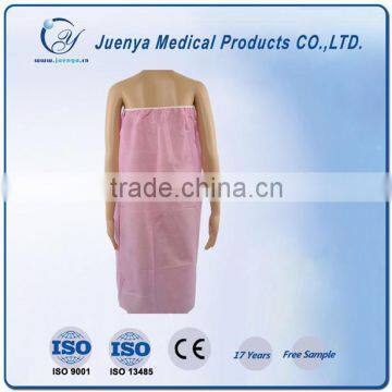 Pink Non Woven Disposable Bathrobe