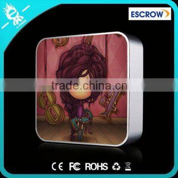 Goth Pattern,18650 Power Bank,Metal Square Power Bank 6000mah