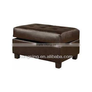 genuine leather home storage ottoman