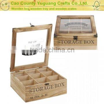 six-pack wooden tea gift box packaging gift box