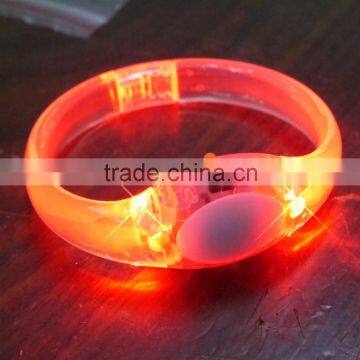2015 party gift led flashing slap bracelet