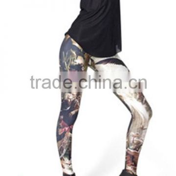 Women print leggings factory price fitness leggings with Nice digital print for sale