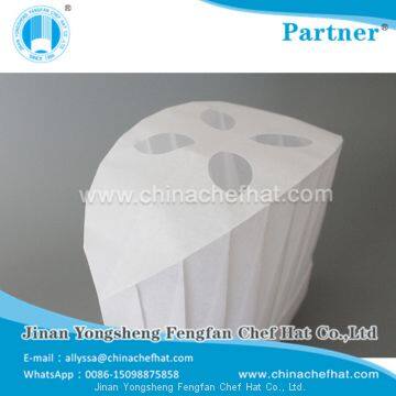 60g Disposable Non Woven Round Top Chef Hat 28cm*23cm photo-4