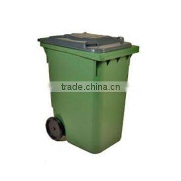 High Quality Green Color Standing Plastic Waste Bins