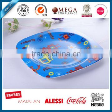 elegant hot selling melamine kids lunch plate cartoon dishes