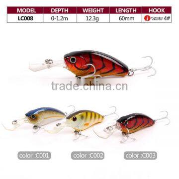high-class 3d eyes hard body plastic crank bait fishing lures