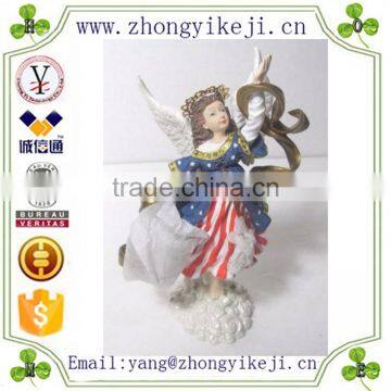 factory custom made hot new product resin porcelain angel figurine