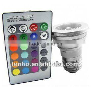 Magic Lighting LED Light Bulb And Remote With 16 Different Colors And 5 Modes