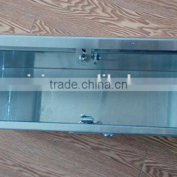 Aluminum Flat Plate Side Mount Tool Box, Silver photo-2