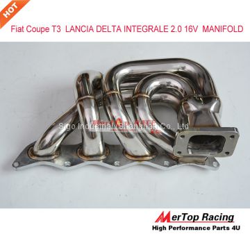 Mertop Race T3 FLANGE 38mm OD COLLETTORE DI SCARICO MANIFOLD FOR LANCIA DELTA INTEGRALE 2.0 16V Fiat Coupe