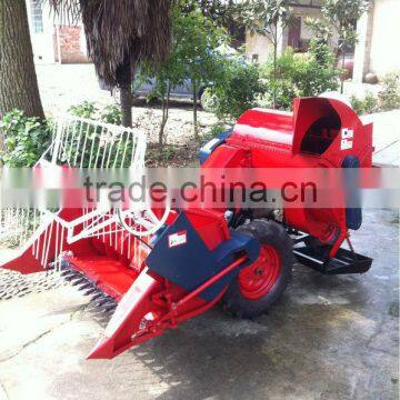 two main function parts for mini rice harvester combine grain harvester