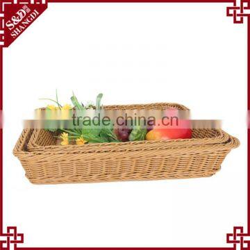 Vegetable Fruit Display Basket Rattan Handmade Supermarket Equipment photo-6
