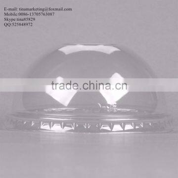 Custom Disposable PS Plastic Clear Dome Lid With Hole for Clod Drink Cup photo-4
