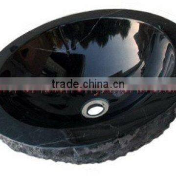 NATURAL JET BLACK MARBLE SINKS photo-5