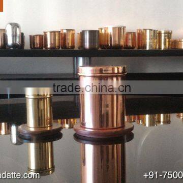 Brand Logo Engraving Copper Candle Jar photo-3
