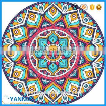 Custom Large Round Donut Beach Towel Printed Cotton Sunscreen Shawl Beach Mat photo-4