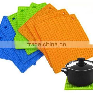 New design FDA grade square silicone trivet