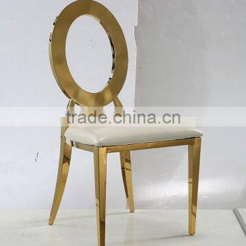 Cheap Price China Wholesale Golden Stainless Steel Dining Chair photo-5