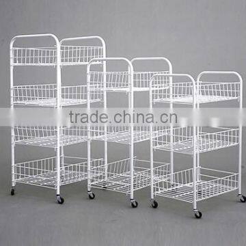 Wholesale Stock 3 Layer 4 Layer Stainless Steel With Block Movable Kitchen Storage Rack