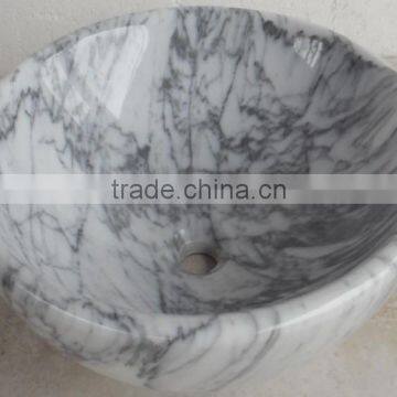 Carrara White Marble Wash Basin