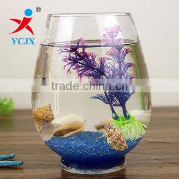 Home Decoration Clear Round Glass Fish Tank / Fish Bowl wholesale